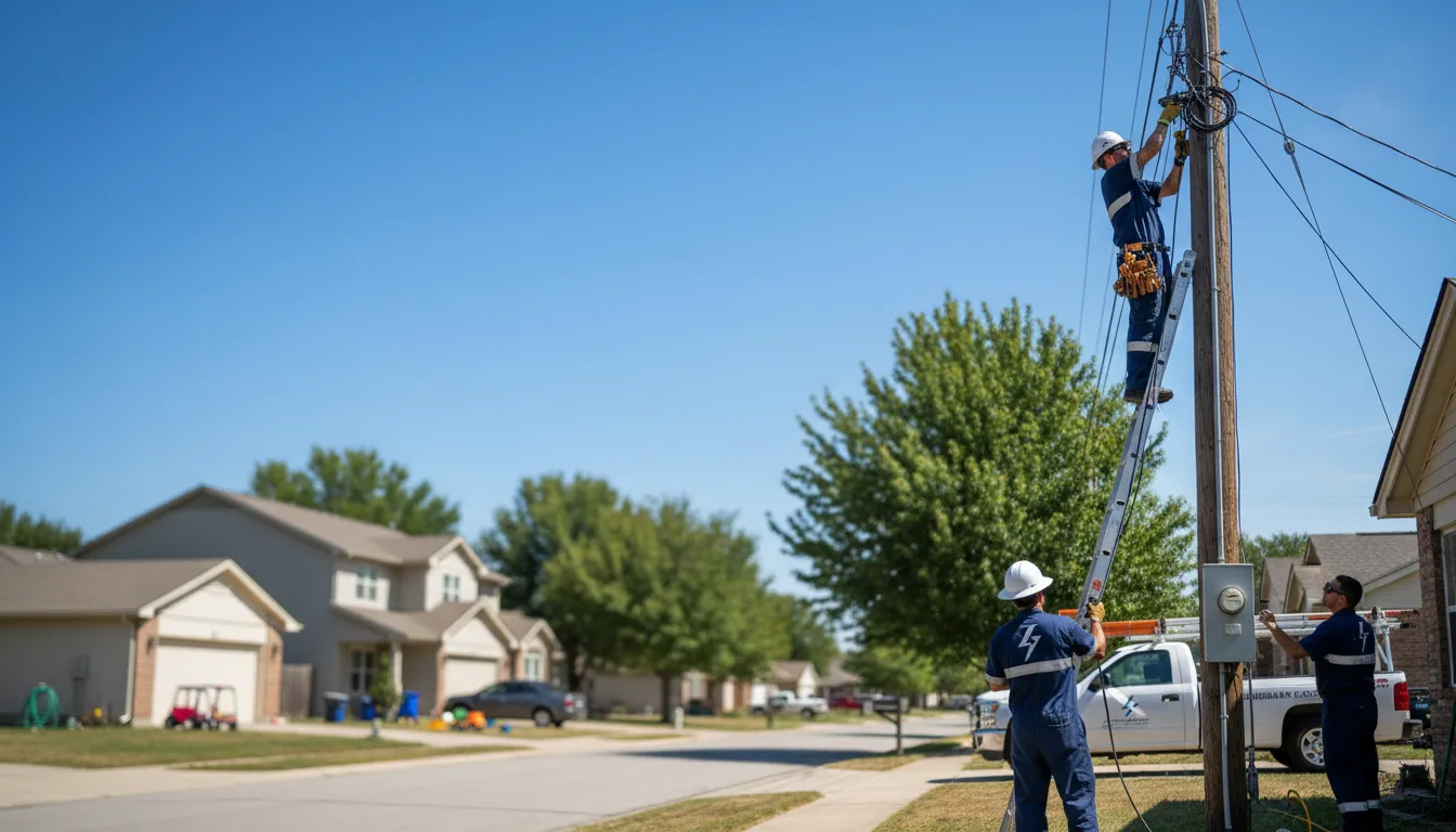 Residential electrician providing installation services in Lattimore, NC
